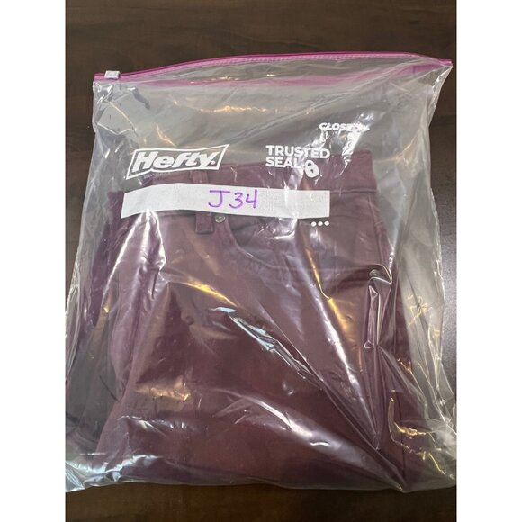 EUC Gloria Vanderbilt Amanda Jeans Purple Size 12 Short Women's Stretch Denim - Picture 9 of 9